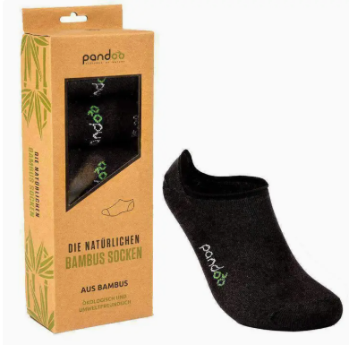 Pandoo Bambus Ankelsokker (6-pak – Sort, Hvid & Grå)