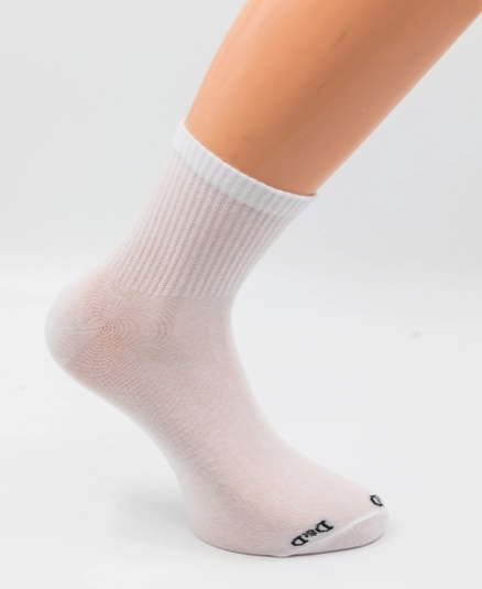 D&D Tennissokker i Bomuld (3-pak – Hvid, Sort & Grå)