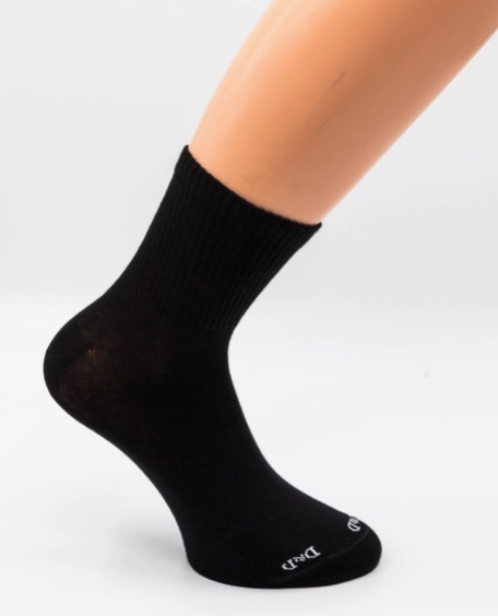 D&D Tennissokker i Bomuld (3-pak – Hvid, Sort & Grå)