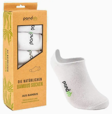 Pandoo Bambus Ankelsokker (6-pak – Sort, Hvid & Grå)